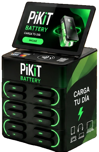 Máquina Pikit Battery, mostrador, vista frontal