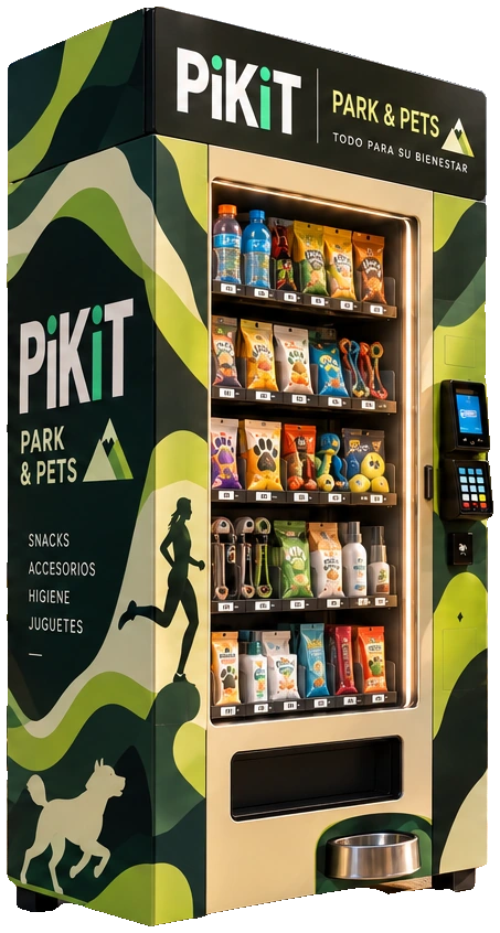 Máquina Pikit Park & Pets, vista izquierda