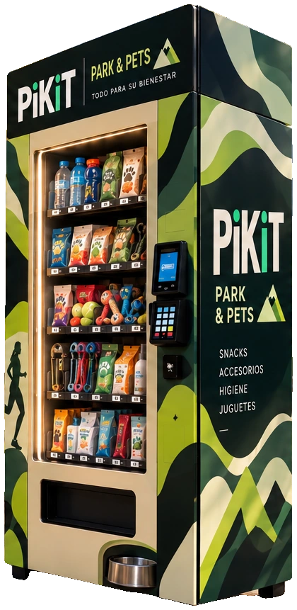Máquina Pikit Park & Pets, vista derecha