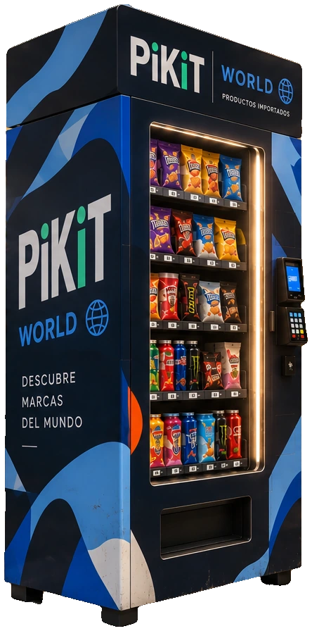 Máquina Pikit World, vista izquierda