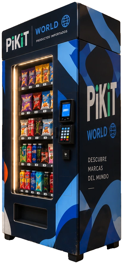 Máquina Pikit World, vista derecha
